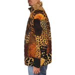 Down-Padded Puffer Jacket African Art Patchwork