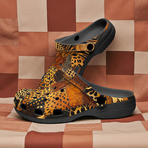 Classic Clogs African Art Patchwork