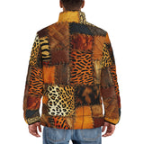 Down-Padded Puffer Jacket Safari Grunge Patchwork
