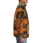 Down-Padded Puffer Jacket Safari Grunge Patchwork