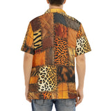 Hawaiian Shirt Safari Grunge Patchwork