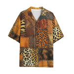 Hawaiian Shirt Safari Grunge Patchwork