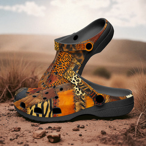 Classic Clogs Safari Grunge Patchwork