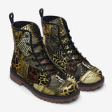 Leather Boots African Art Leather Patchwork