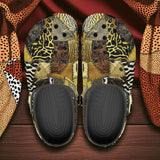 Classic Clogs African Art Leather Patchwork