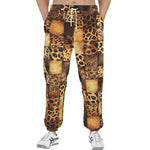 Men's Sweatpants Leopard Patchwork