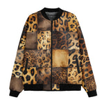 Bomber Jacket Leopard Patchwork