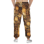 Men's Sweatpants Leopard Patchwork