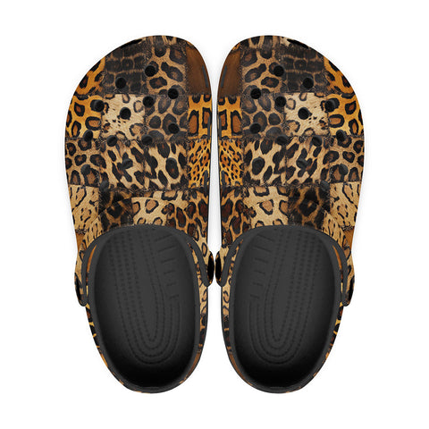 Classic Clogs Leopard Fur Grid