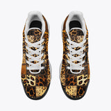 Air Cushion Sneakers Leopard Fur Grid