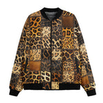 Bomber Jacket Leopard Fur Grid