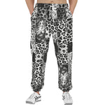 Men's Sweatpants Snow Leopard Patchwork