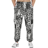 Men's Sweatpants Snow Leopard Patchwork