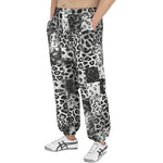 Men's Sweatpants Snow Leopard Patchwork