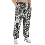 Men's Sweatpants Snow Leopard Patchwork