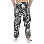 Men's Sweatpants Snow Leopard Patchwork