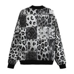 Bomber Jacket Snow Leopard Patchwork