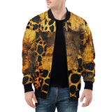 Bomber Jacket Cheetah Patchwork Mosaics