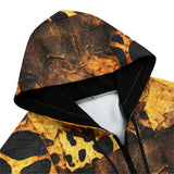 Men's Zip Up Hoodie Cheetah Patchwork Mosaics