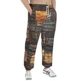 Men's Sweatpants Alligator Skin Grunge Patchwork Print