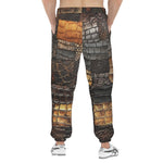 Men's Sweatpants Alligator Skin Grunge Patchwork Print