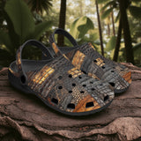 Classic Clogs Alligator Skin Grunge Patchwork Print