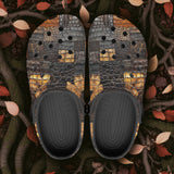 Classic Clogs Alligator Skin Grunge Patchwork Print