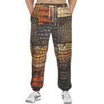 Men's Sweatpants Crocodile Skins Patchwork Print