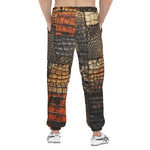 Men's Sweatpants Crocodile Skins Patchwork Print