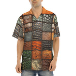 Hawaiian Shirt Colorful Leather Mosaic