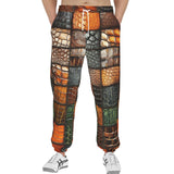 Men's Sweatpants Colorful Leather Mosaic Print