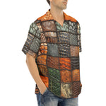 Hawaiian Shirt Colorful Leather Mosaic