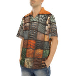 Hawaiian Shirt Colorful Leather Mosaic