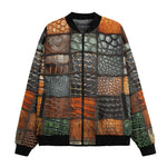 Bomber Jacket Colorful Leather Mosaic