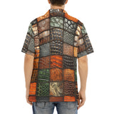 Hawaiian Shirt Colorful Leather Mosaic