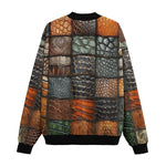 Bomber Jacket Colorful Leather Mosaic