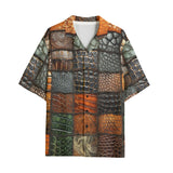 Hawaiian Shirt Colorful Leather Mosaic