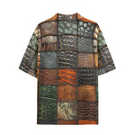 Hawaiian Shirt Colorful Leather Mosaic