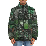 Down-Padded Puffer Jacket Alligator Patchwork