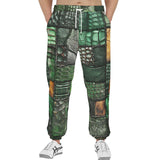 Men's Sweatpants Alligator Patchwork Print