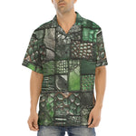 Hawaiian Shirt Alligator Patchwork Print