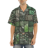 Hawaiian Shirt Alligator Patchwork Print