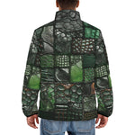 Down-Padded Puffer Jacket Alligator Patchwork