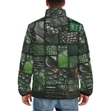 Down-Padded Puffer Jacket Alligator Patchwork