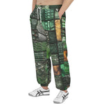 Men's Sweatpants Alligator Patchwork Print