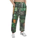 Men's Sweatpants Alligator Patchwork Print