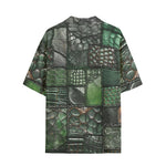 Hawaiian Shirt Alligator Patchwork Print