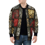 Bomber Jacket Gothic Tiles Pattern