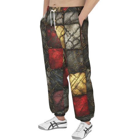 Men's Sweatpants Gothic Tiles Pattern