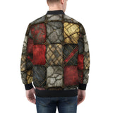 Bomber Jacket Gothic Tiles Pattern